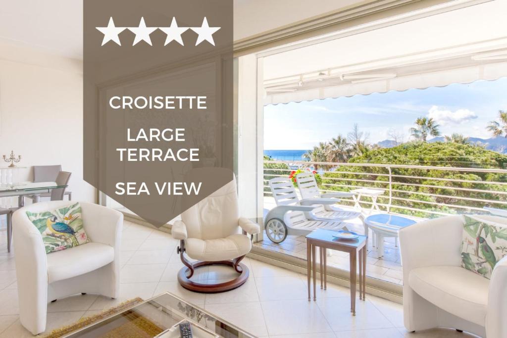 Pointe Croisette Apartment | 180 sea view 95m2 apartment Croisette area