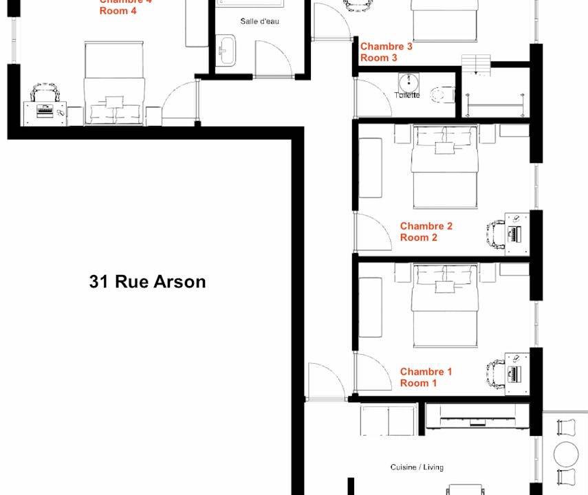 Riquier Resort | 80 m² Private room ∙ 1 bedroom ∙ 1 guest