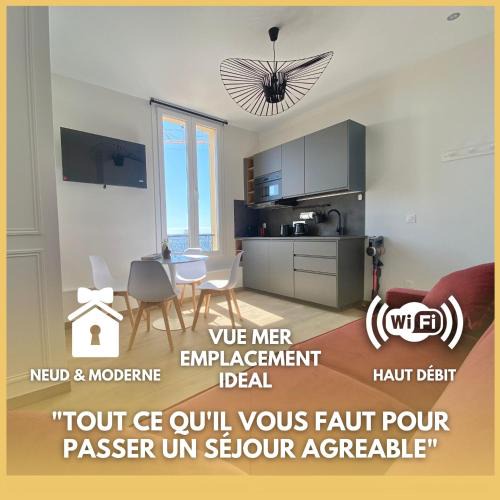 Cap d'Ail Apartment | Appartement moderne climatisé Monaco vue Mer
