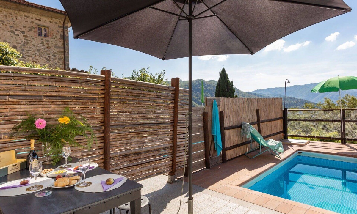 Bagni di Lucca Apartment | Beautiful apartment for 5 people with private pool, WIFI, TV and pets allowed