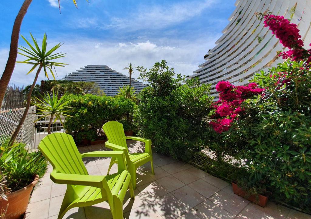 Villeneuve Loubet Beach Apartment | Blue terrace apartment - Marina Baie Des Anges