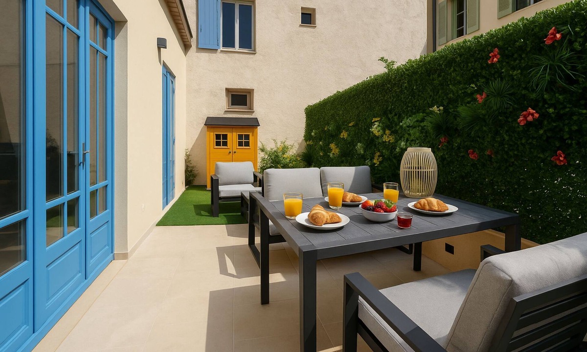 Antibes Old Town House | Charming 1-bedroom house and garden with AC, WiFi in delightful Old Antibes
