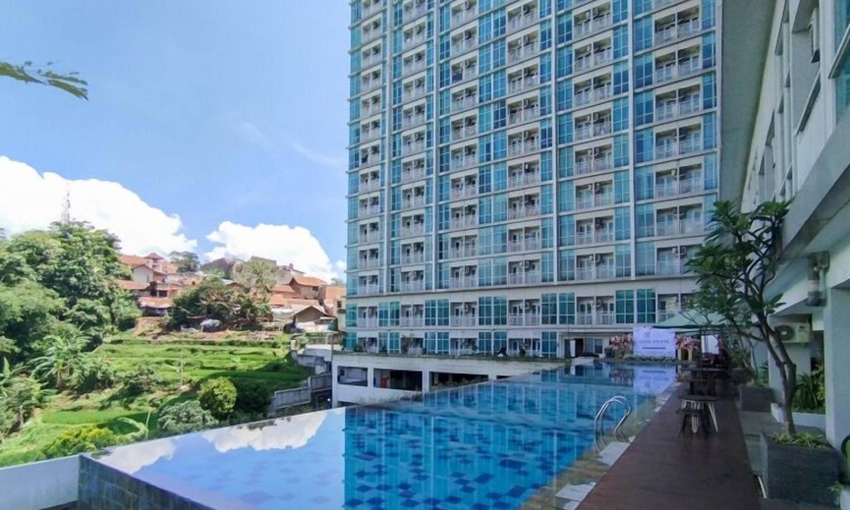Hegarmanah Apartment | Comfortable Gray Studio Room At Apartment Taman Melati Jatinangor