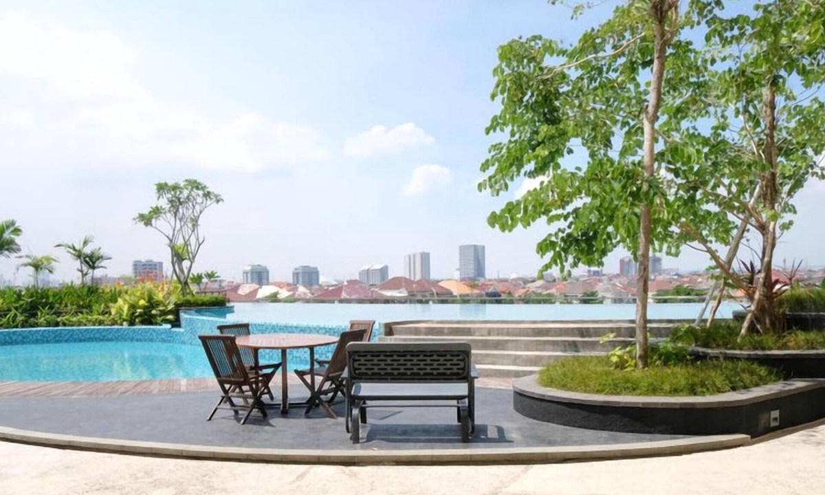 Surabaya Apartment | Comfy Modern Look Studio Room At Apartment Grand Dharmahusada Lagoon