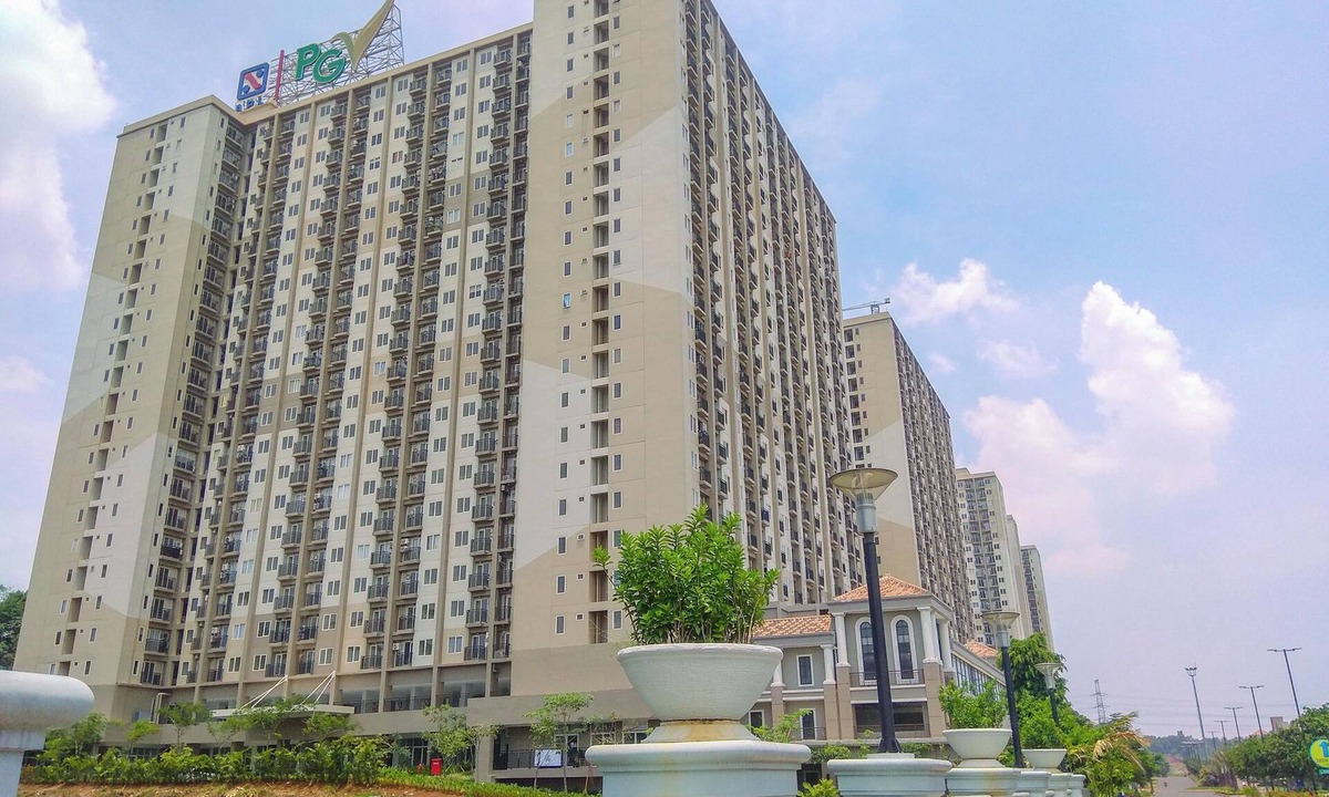 Pancawati Apartment | Cozy With Blue Accent 2Br At Podomoro Golf View Apartment