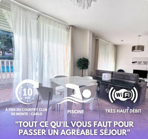 Beausoleil Apartment | Direct Monaco 2 Pièces devant piscine