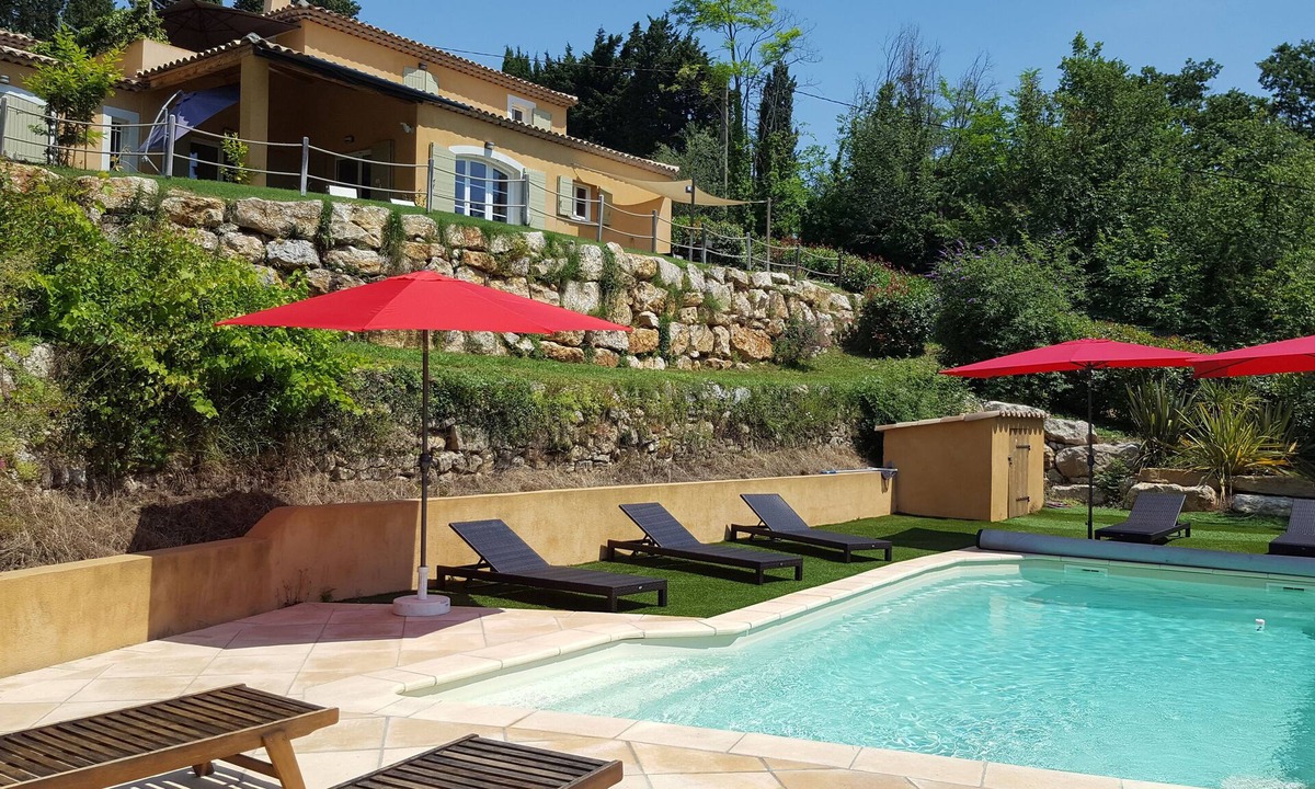 Montauroux Villa | Large heated pool Villa beautiful view of Provencal village and Esterel