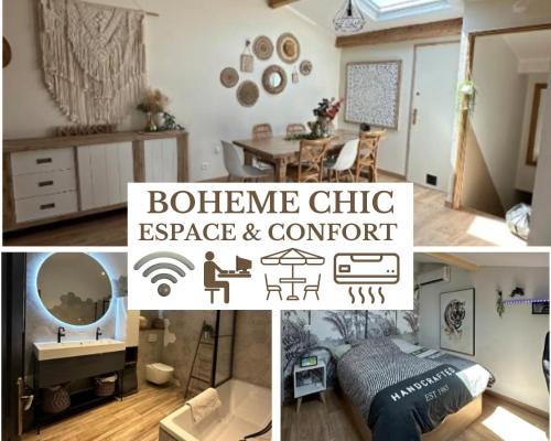 Puget-sur-Argens Apartment | LE BOHEME CHIC - Terrasse BBQ Espace & Confort - Clim et Parking Gratuit - Idéal Famille - PLAGE 15 min - OFFRE SPECIALE