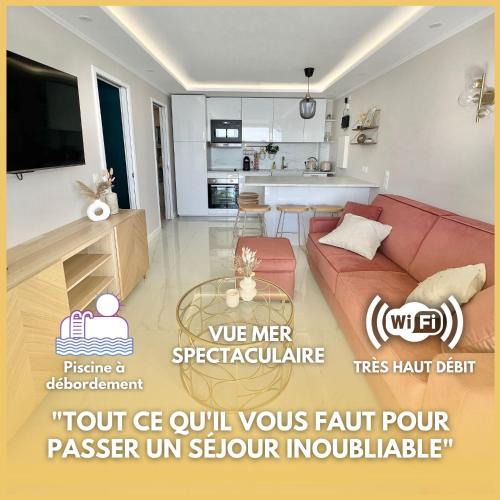 Cap d'Ail Apartment | Luxueux appartement - vue mer - piscine - free parking - Monaco