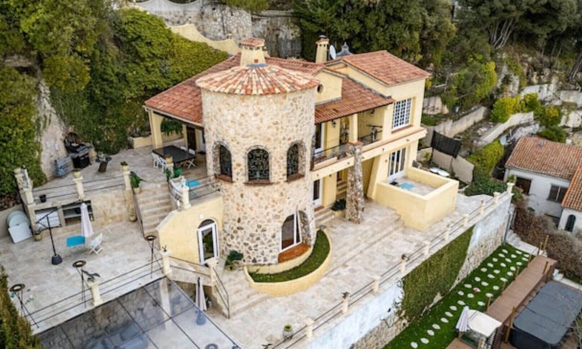 La Turbie Villa | Monaco La Turbie Birds Eye View Villa on Hills of Monaco - Golf Club Monaco near