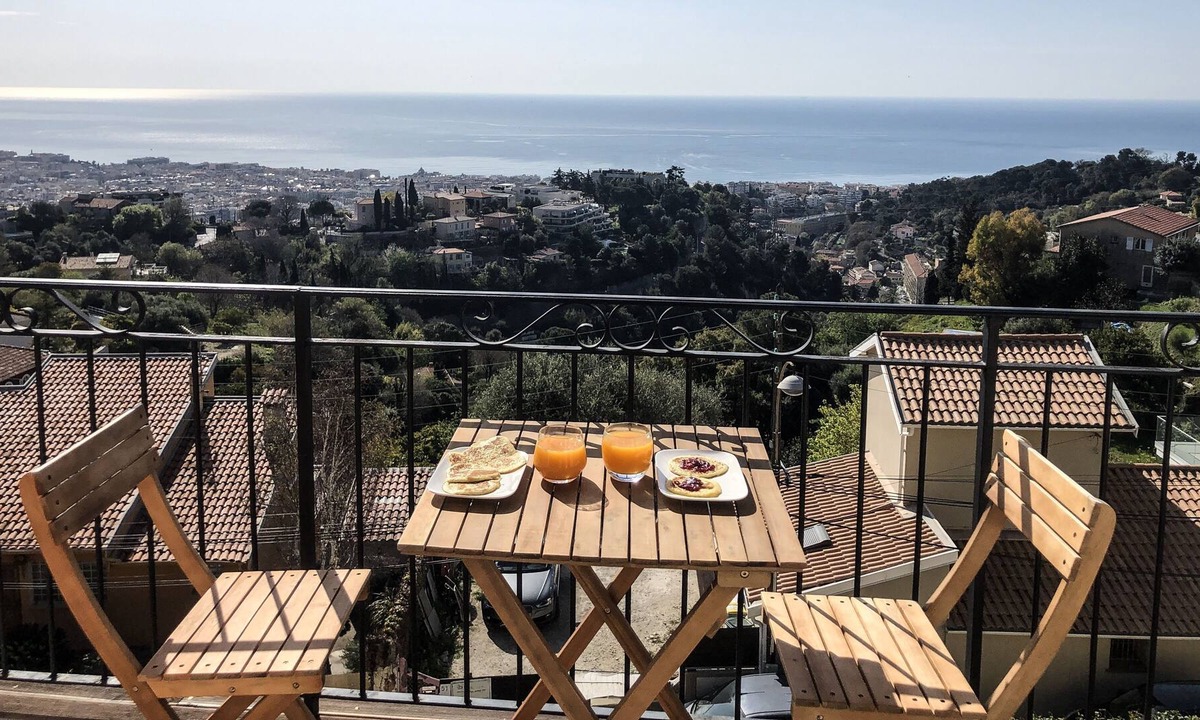 Saint Pierre de Feric Apartment | NICE - MAGNIFICENT APARTMENT PANORAMIC SEA VIEW