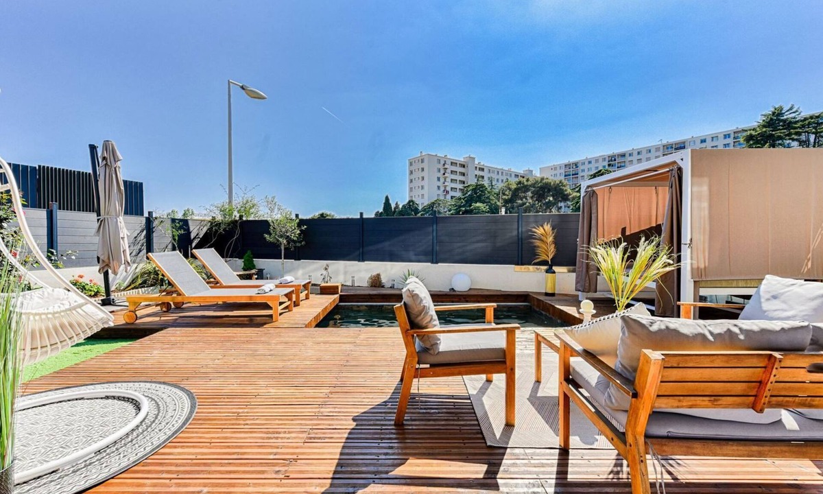 La Californie Villa | Nice Paradise - Beautiful villa at 5 min walk beach with pool, park and air conditioning