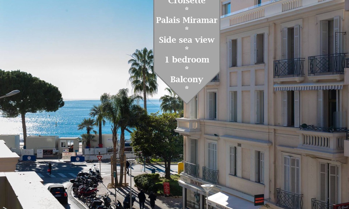 Cannes City Centre Apartment | Palais Miramar Croisette 1 bedroom