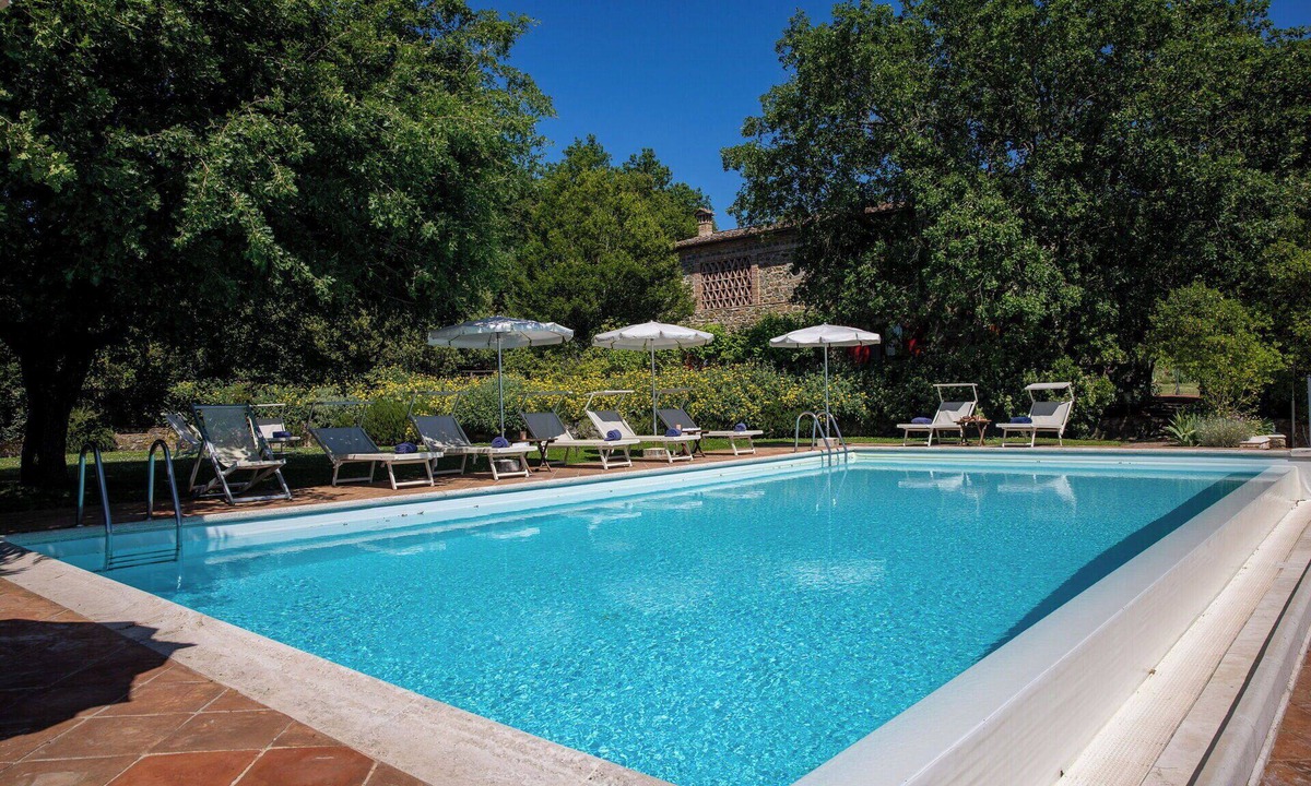 Rapolano Terme Villa | Stunning private villa for 8 people with WIFI, A/C, private pool, veranda and panoramic view
