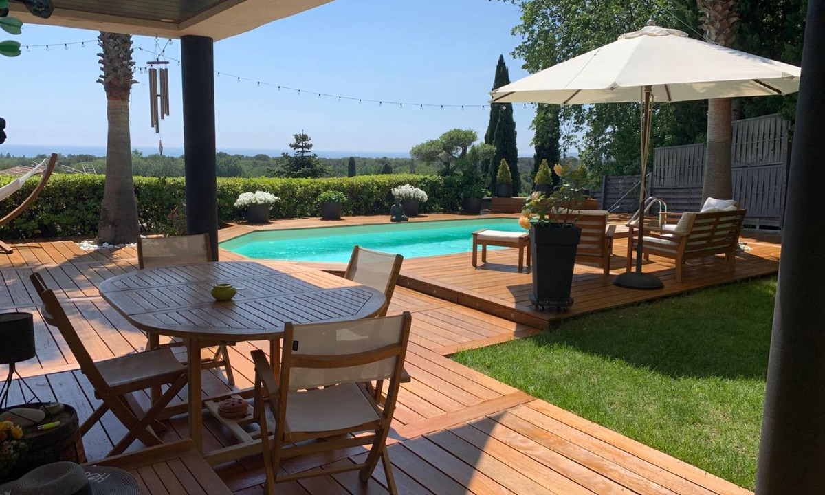 Villeneuve-Loubet Villa | Villa Azur - Vue mer/Sea View