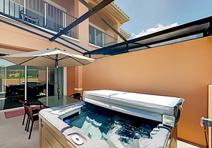 Dog-friendly home with private hot tub and access to pool, water park, & tennis