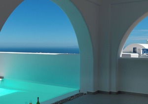 "Drops" 2 Bedroom Villa with Private Swimming Pool #authenticsantorini