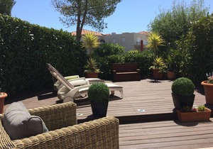 Juan Flore, Luxury Garden Apartment With Deck And Terrace, Juan Les Pins