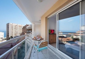 Monaco, sea view, bright studio