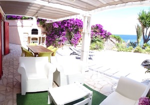 On a private beach, comfortable seafront villa, exceptional location