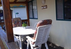 Spacious mobile home, with veranda, on the family camping Paradiso