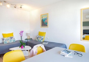 Studio 2 pers climatisé, proche plage et commerces, WiFi - FR-1-466A-24