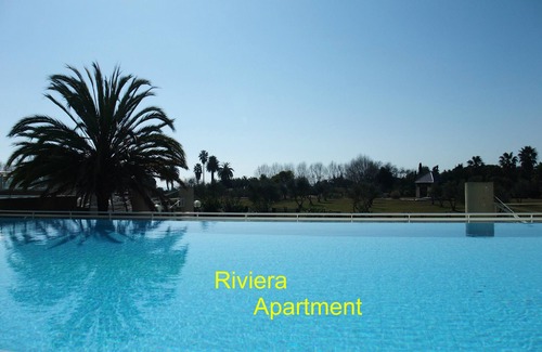 Antibes Apartment | 2 bedroom, Overlooking Parc Exflora + Sea views. Pool+Beach 200m + Parking + A/C