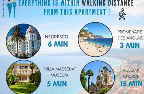 Nice City Centre Apartment | 42 m² Apartment ∙ 1 bedroom ∙ 2 guests