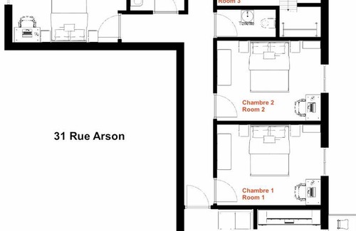 Riquier Resort | 80 m² Private room ∙ 1 bedroom ∙ 1 guest
