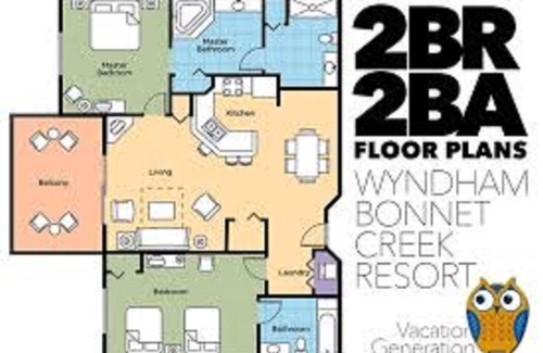 Bay Lake Condo | Beautiful 2bd/2br condo at desirable Wyndham Bonnet Creek within Disneyworld!