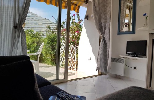 Villeneuve Loubet Beach Apartment | Blue terrace apartment - Marina Baie Des Anges
