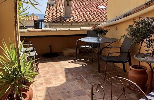 Antibes Old Town House | Classic Vieil Antibes House With Roof Terrace Offering Sea Views