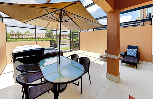 Kissimmee House | Dog-friendly home with private hot tub and access to pool, water park, & tennis