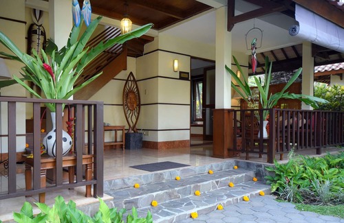 Penestanan Villa | Double bedroom with balcony, Exotic Blend Javanese & Balinese style villa