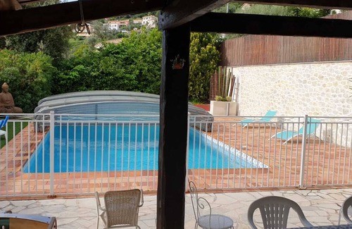 Falicon Apartment | Flat 3 rooms on the ground floor in villa with pool