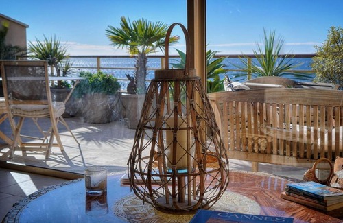 Cannes La Bocca Apartment | IMMOGROOM - Panoramic sea view - Terrace - 1 min from the beach - Parking