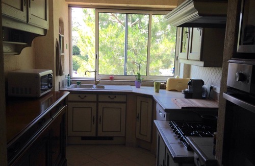 Cagnes-sur-Mer Apartment | Large 3 p with garden 1km from the beach. Ideal for families/WIFI internet.