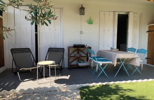 Cagnes-sur-Mer Apartment | Large 3 p with garden 1km from the beach. Ideal for families/WIFI internet.