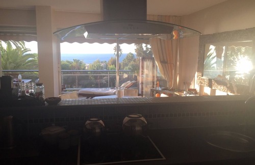 Vallauris Apartment | Luxury building with swimming pool and sea access