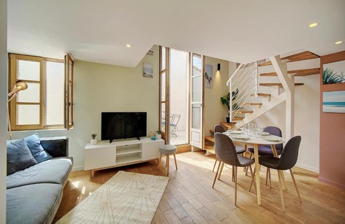 Cannes Old Town Apartment | Mimosa-200m Plage-4minPalais-Verrière Côte d’Azur