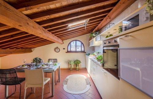 Lucca Historical Center Apartment | Panoramic penthouse with views and elevator in Lucca