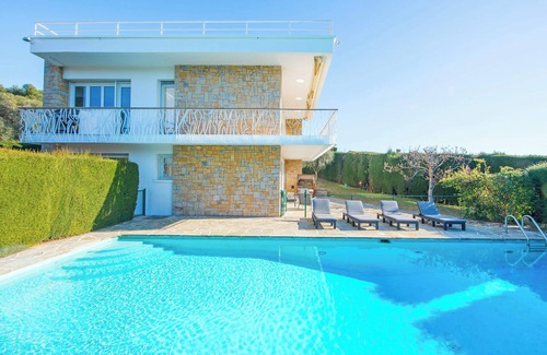 Cagnes-sur-Mer House | Villa Grenouillere - Vue Mer - Fitness - Sauna