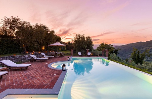 Monsummano Terme Villa | Wonderful private villa with WIFI, A/C, hot tub, private pool, TV, patio and panoramic view