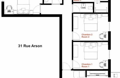 Riquier Resort | 80 m² Private room ∙ 1 bedroom ∙ 1 guest