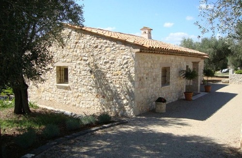 Les Maillans House | A stone farmhouse in the countryside surrounded by olive trees