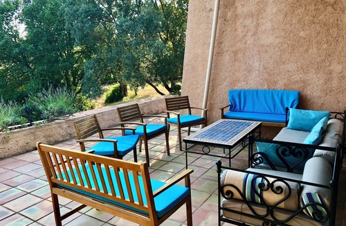 Bagnols-en-Foret Villa | Air cond VILLA, PRIVATE POOL (roll shutter), horses, close to beaches, huge parc