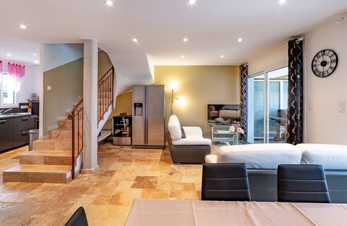 Plage de la Garonnette House | air-conditioned house, sea view sandy beach 150 m private heated pool 7x4 m