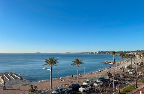 Cros-de-Cagnes Apartment | Apartment 'Angelina 2 Rooms Sea View' with Sea View, Balcony and Wi-Fi
