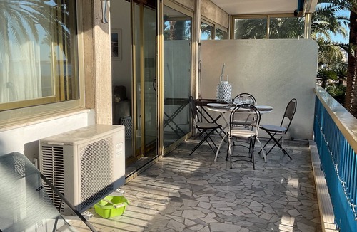 Cros-de-Cagnes Apartment | Apartment facing the sea with terrace and swimming pool in residence le grand large