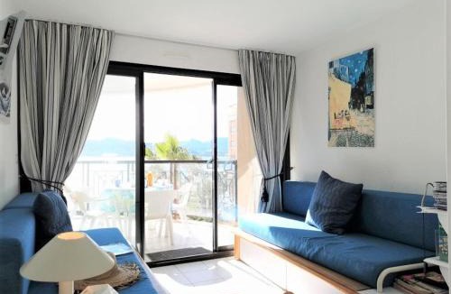 Cannes La Bocca Apartment | Appartement 2 pièces proche plage avec vue mer, clim, Wifi et piscines - FR-1-609-21